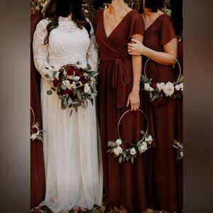 Beautiful wine colored gown